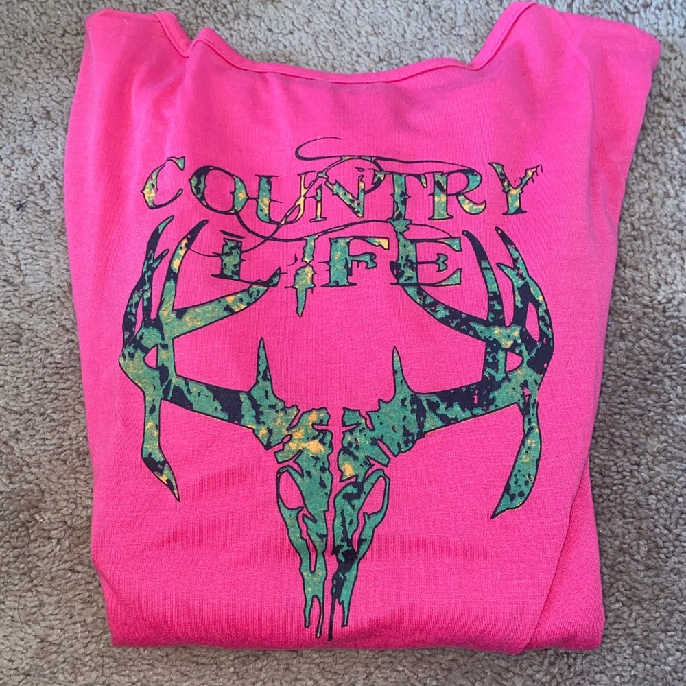 Bright Pink long-sleeve shirt
